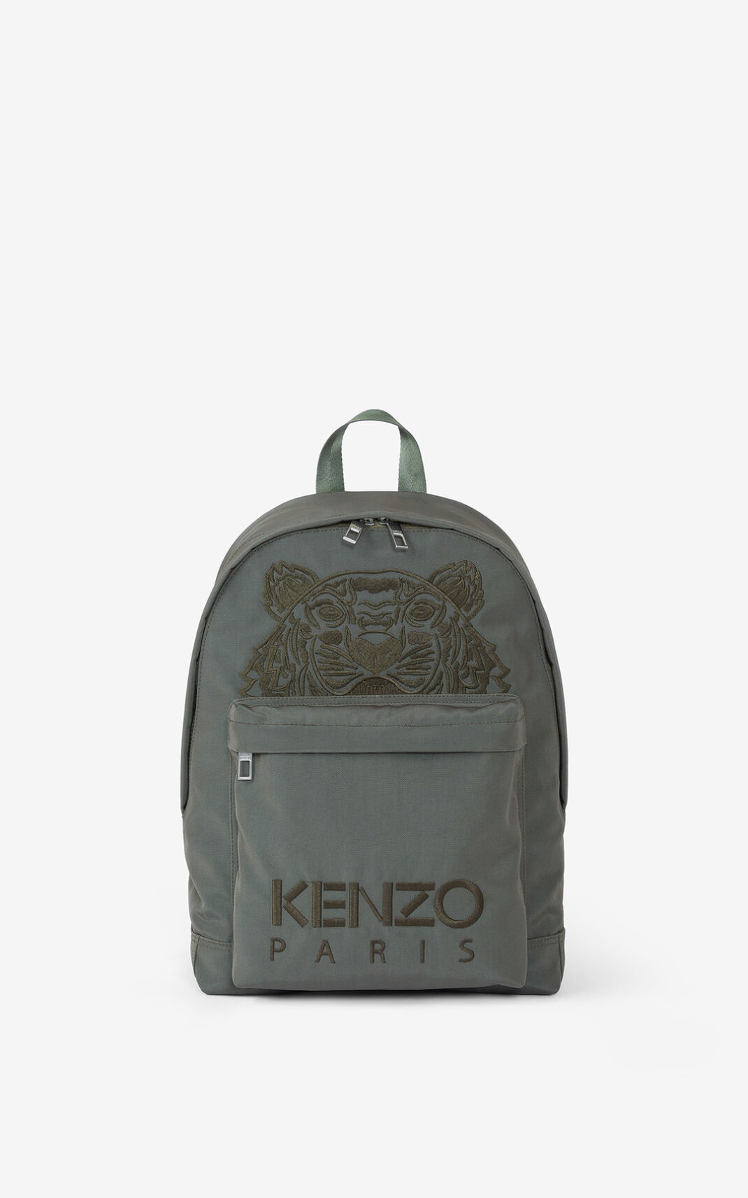 Sac À Dos Kenzo Toile Kampus Tiger Femme Grise Clair | JBEM-30456